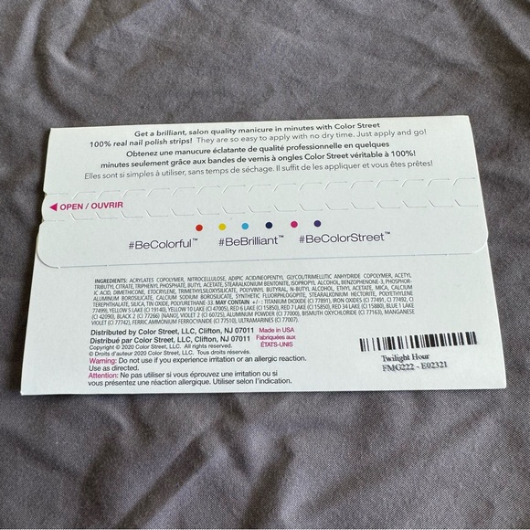 *Retired* Color Street: Twilight Hour | Dark Blue Glitter Sparkle Winter Fall - Picture 4 of 15